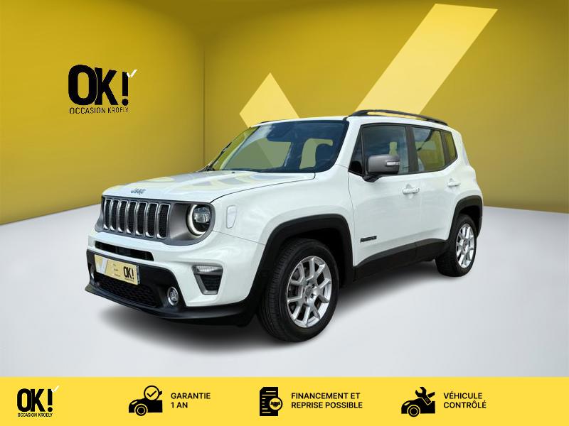 Photo Jeep RENEGADE 1.3 GSE T4 150 DTC Limited FWD Leds GPS Caméra Carplay Sièges cuir Régul Clim auto Gtie 1 an