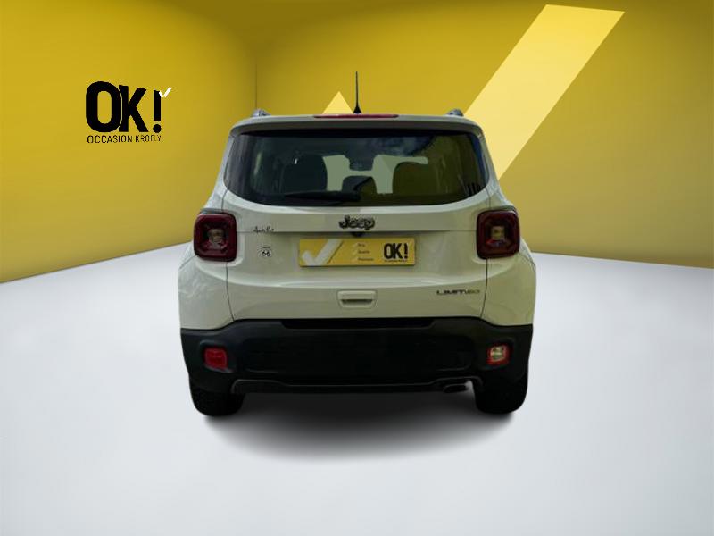 Image Jeep RENEGADE 1.3 GSE T4 150 DTC Limited FWD Leds GPS Caméra Carplay Sièges cuir Régul Clim auto Gtie 1 an