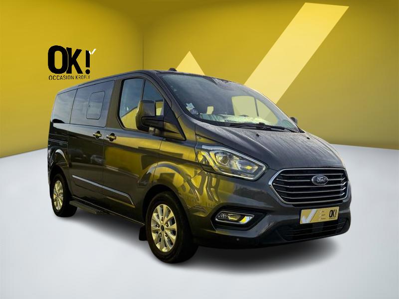 Image Ford TRANSIT/TOURNEO CUSTOM COMBI 320 1.0 125 L1 Tourneo Hybrid Titanium GPS Caméra Carplay 8 places Régul Clim auto Gtie 1 an