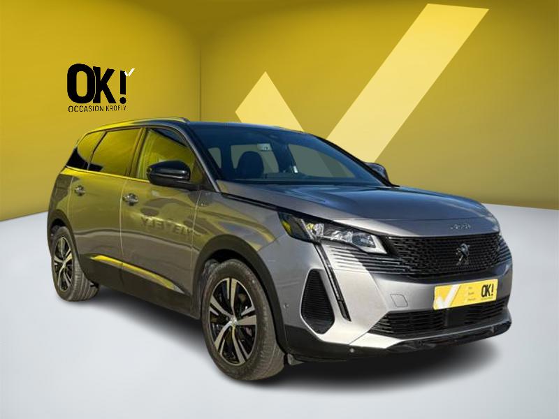 Image Peugeot 5008 2.0 BlueHDi 180 GT EAT8 Matrix leds GPS Carplay Caméra 7 places Régul Adapt Clim auto Gtie 1 an 