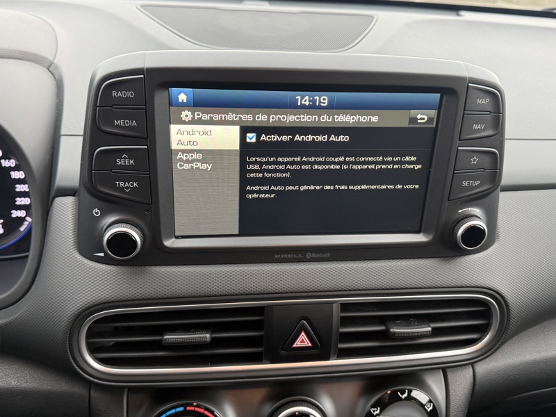 Image Hyundai KONA 1.0 T-GDI 120 Intuitive 2WD GPS Carplay Caméra Régul Clim auto  Gtie 1 an 