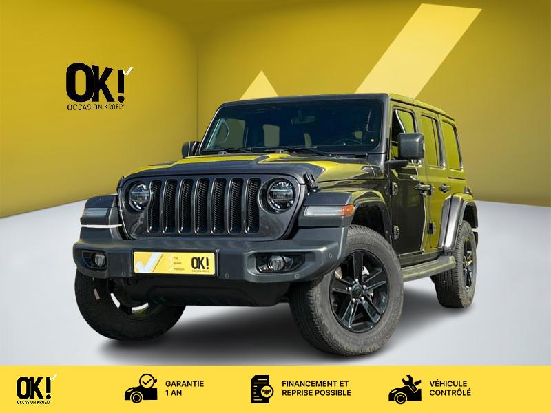 Photo Jeep WRANGLER 2.2 CRDI 200 Unlimited Sahara BVA 8 GPS Carplay Clim bi-zone Caméra Siège cuir Attelage Gtie 1 an
