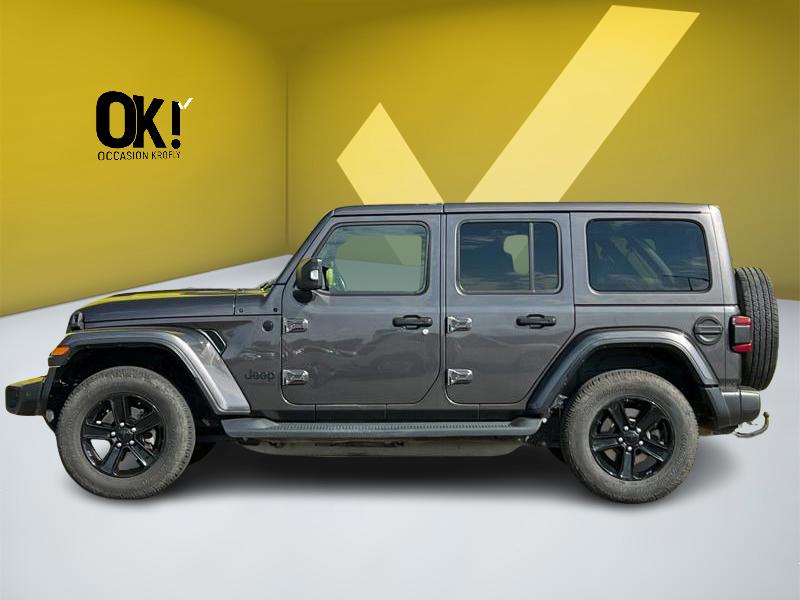 Image Jeep WRANGLER 2.2 CRDI 200 Unlimited Sahara BVA 8 GPS Carplay Clim bi-zone Caméra Siège cuir Attelage Gtie 1 an