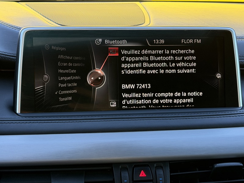 Image BMW X6 40d 3.0 313 Exclusive xDrive Xénon TO GPS Caméra HK HUD Sièges cuir élec chauff à mémoires Régul Cli