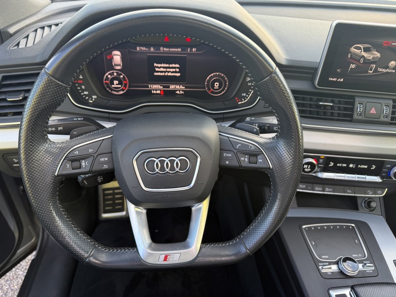 Image Audi Q5 2.0 TDI 190 S-line Quattro S-tronic7 TO GPS Caméra Carplay Régul Clim auto Gtie 1 an 