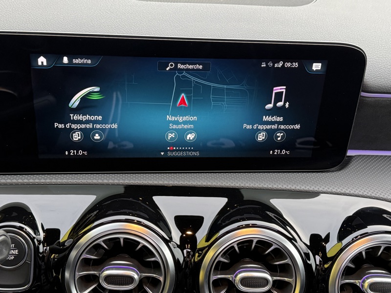 Image Mercedes-Benz CLASSE A 250 e 1.3 218 AMG Line Full leds TO GPS Caméra Carplay Sièges chauffants Régul Clim auto Gtie 1 an 