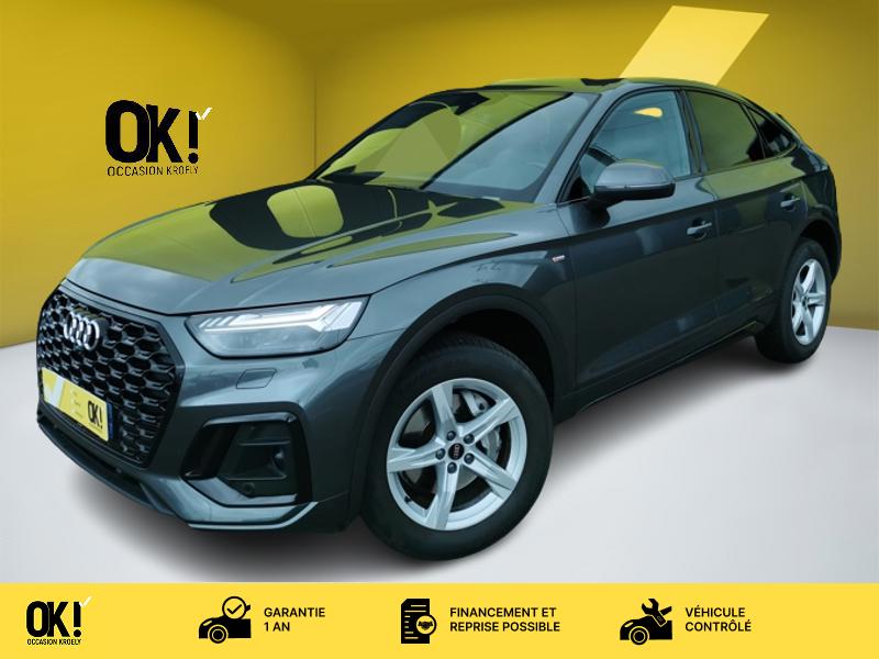 Photo Audi Q5 SPORTBACK 40 TDI quattro S line 204 ch S-tronic7 Coffre électrique Clim Bi-zone Caméra Gps Bluetooth 