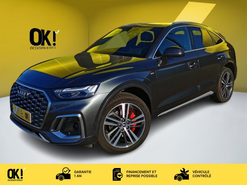 Photo Audi Q5 SPORTBACK S Line 55 TFSI e quattro 2.0 367ch Full leds TO GPS ACC Carplay C Gtie 1 an