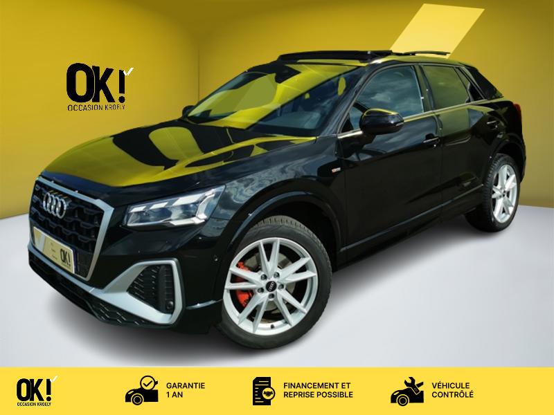 Photo Audi Q2 35 TDI advanced S-line 150 ch S-tronic7 Siège chauffant Toit ouvrant Caméra Coffre électrique Gps Bl