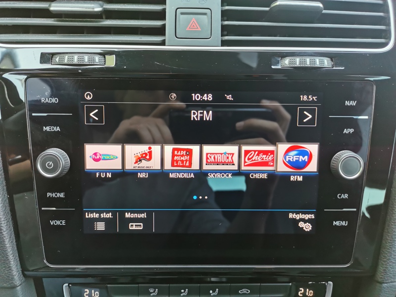 Image Volkswagen GOLF VII BERLINE 1.5 TSI 150 R-line Gps Camera Keyless Apple Carplay Clim Bi-zone 