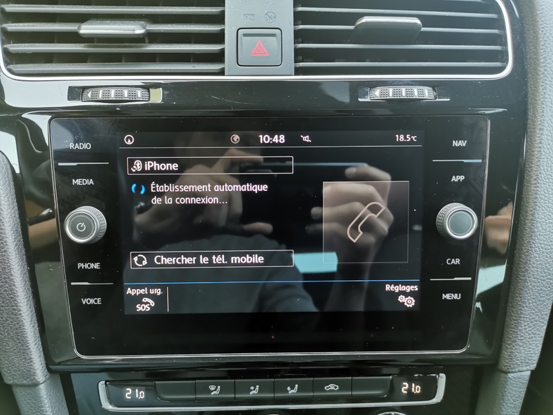 Image Volkswagen GOLF VII BERLINE 1.5 TSI 150 R-line Gps Camera Keyless Apple Carplay Clim Bi-zone 