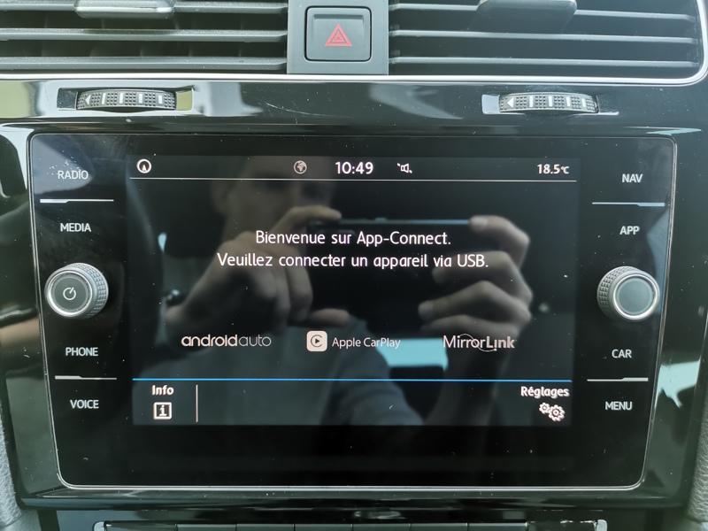 Image Volkswagen GOLF VII BERLINE 1.5 TSI 150 R-line Gps Camera Keyless Apple Carplay Clim Bi-zone 