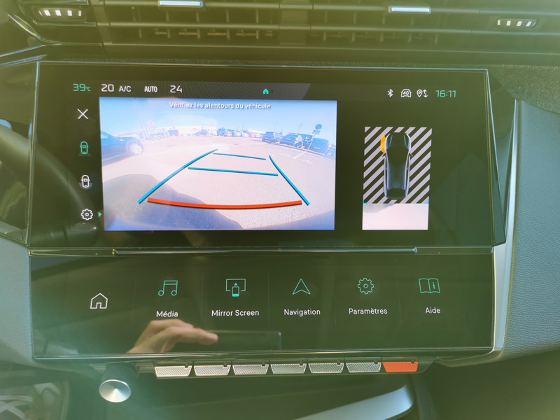 Image Peugeot 408 Allure Pack 1.2 130 ch EAT8 Mirror Screen GPS Caméra Démarrage ss clé Clim auto 