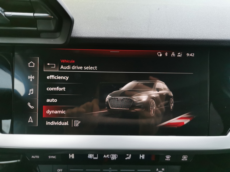 Image Audi A3 SPORTBACK 35 TFSI Design Luxe 150 ch S-tronic7 Mild-Hybrid Régulateur/Limiteur Caméra Bluetooth Gps Clim Bi-zo