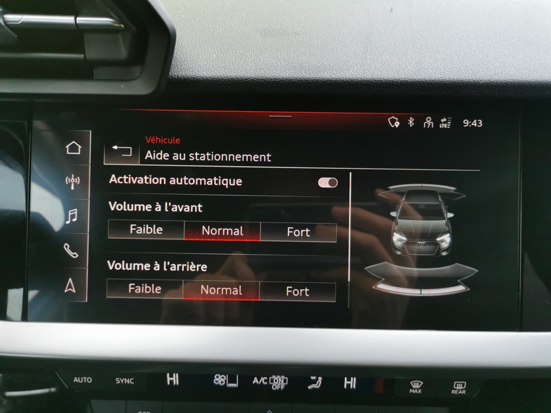 Image Audi A3 SPORTBACK 35 TFSI Design Luxe 150 ch S-tronic7 Mild-Hybrid Régulateur/Limiteur Caméra Bluetooth Gps Clim Bi-zo