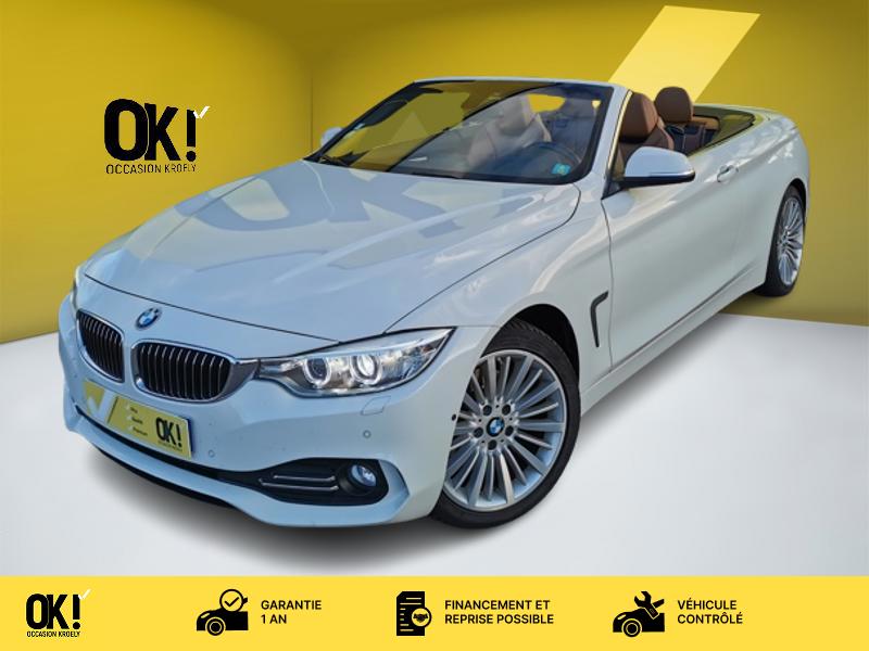 Photo BMW 4 CABRIOLET 420 d Luxury Line 190 ch BVA Siège électrique à mémoire chauffant Gps Bluetooth Caméra 360 Feux auto