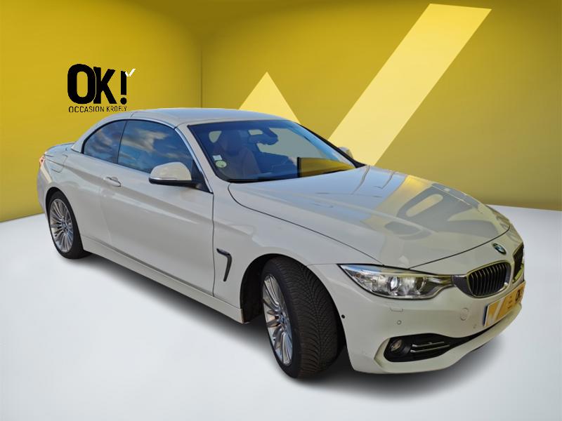 Image BMW 4 CABRIOLET 420 d Luxury Line 190 ch BVA Siège électrique à mémoire chauffant Gps Bluetooth Caméra 360 Feux auto