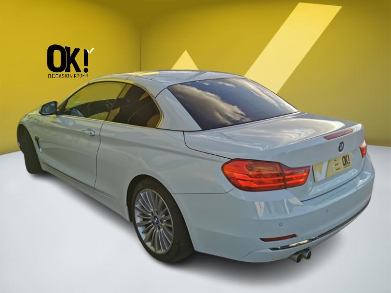 Image BMW 4 CABRIOLET 420 d Luxury Line 190 ch BVA Siège électrique à mémoire chauffant Gps Bluetooth Caméra 360 Feux auto