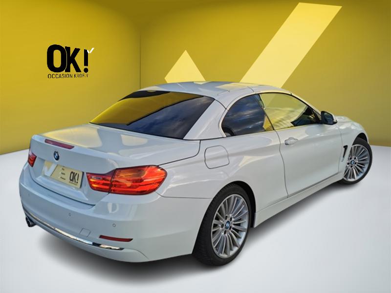Image BMW 4 CABRIOLET 420 d Luxury Line 190 ch BVA Siège électrique à mémoire chauffant Gps Bluetooth Caméra 360 Feux auto