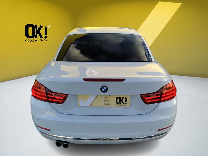 Image BMW 4 CABRIOLET 420 d Luxury Line 190 ch BVA Siège électrique à mémoire chauffant Gps Bluetooth Caméra 360 Feux auto