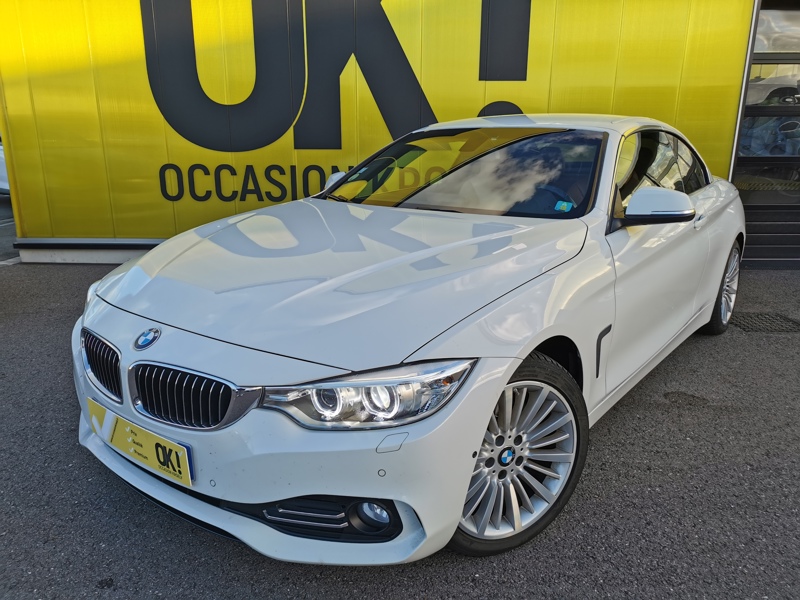 Image BMW 4 CABRIOLET 420 d Luxury Line 190 ch BVA Siège électrique à mémoire chauffant Gps Bluetooth Caméra 360 Feux auto