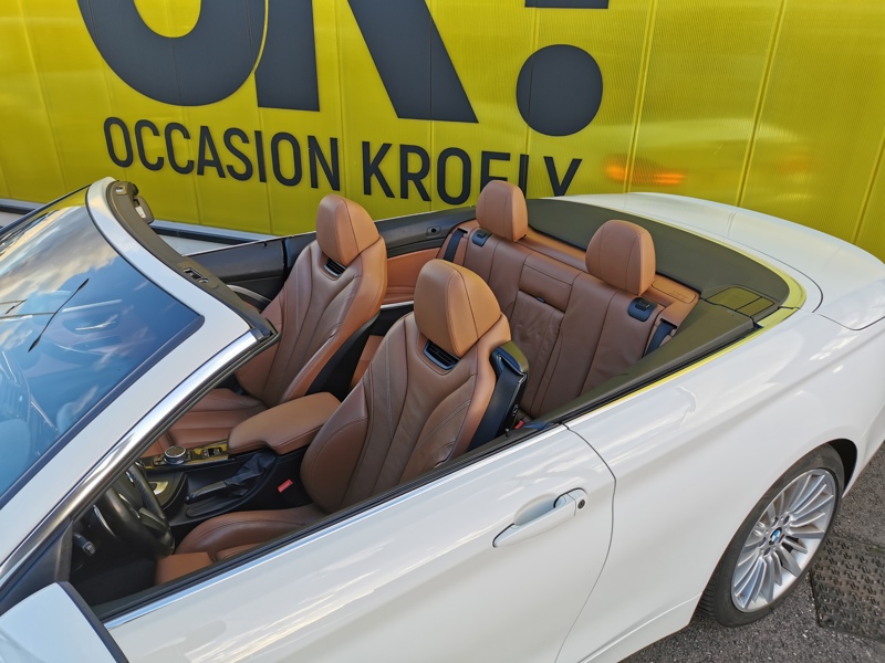 Image BMW 4 CABRIOLET 420 d Luxury Line 190 ch BVA Siège électrique à mémoire chauffant Gps Bluetooth Caméra 360 Feux auto