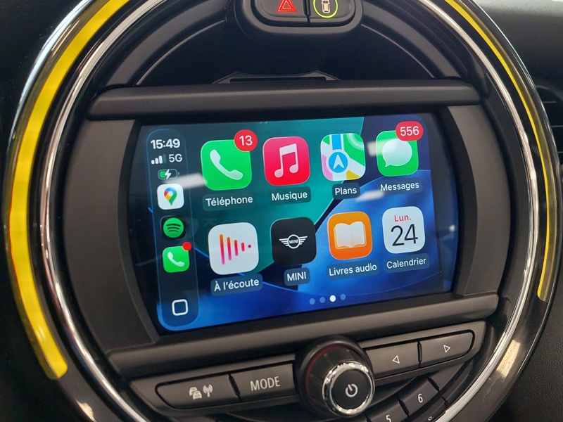 Image MINI CABRIO 2.0 192 Cooper S  Full leds GPS Caméra HK Carplay Sièges cuir Yours chauffants Régul Clim auto Gtie 