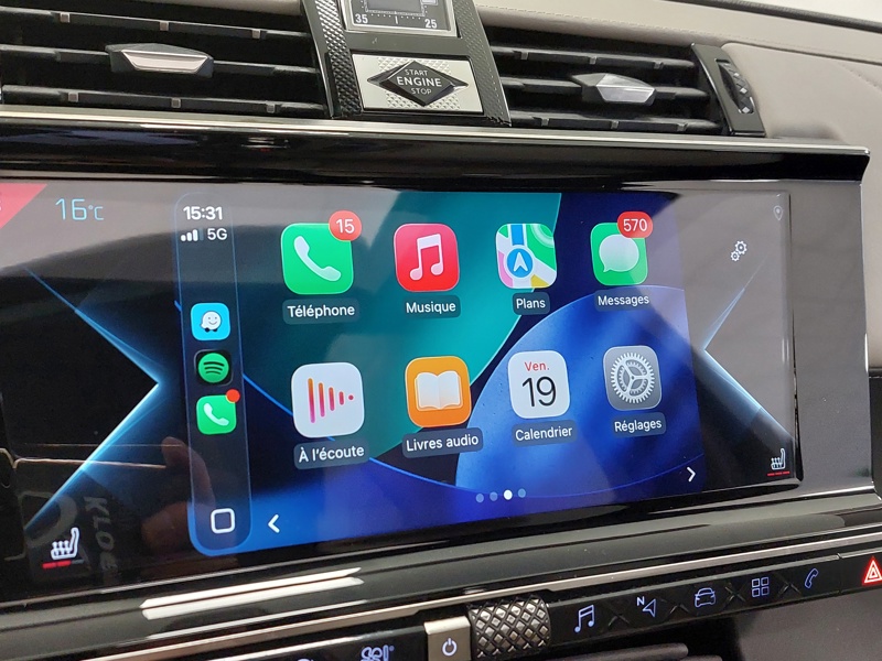 Image DS DS 7 CROSSBACK 1.6 225 E-Tense 4x2 Rivoli BVA8  Matrix Leds TO GPS Carplay Sièges cuir élec chauff à mémoires Régul