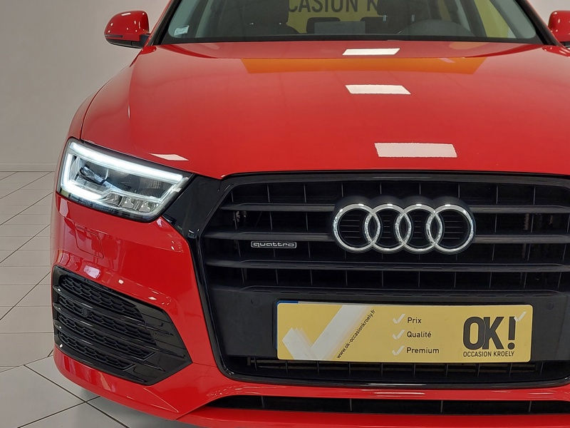 Image Audi Q3 2.0 TFSI 180 Ambition luxe S-tronic7 quattro Xénon GPS Caméra Sièges chauffants Régul Clim auto Gtie