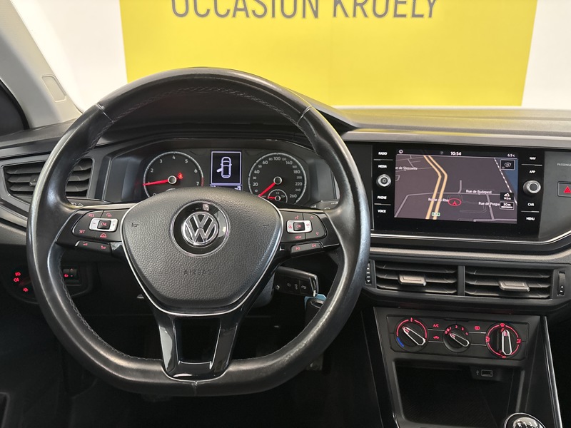 Image Volkswagen POLO VI 1.0 TSI 95 Business GPS Radar Régul Clim  Gtie 1 an 